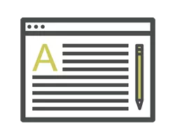 Copywriting icon - preWeb Design