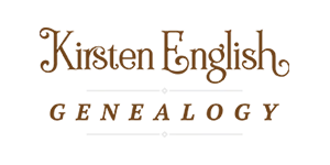 Kirsten English Genealogy logo - preWeb Design